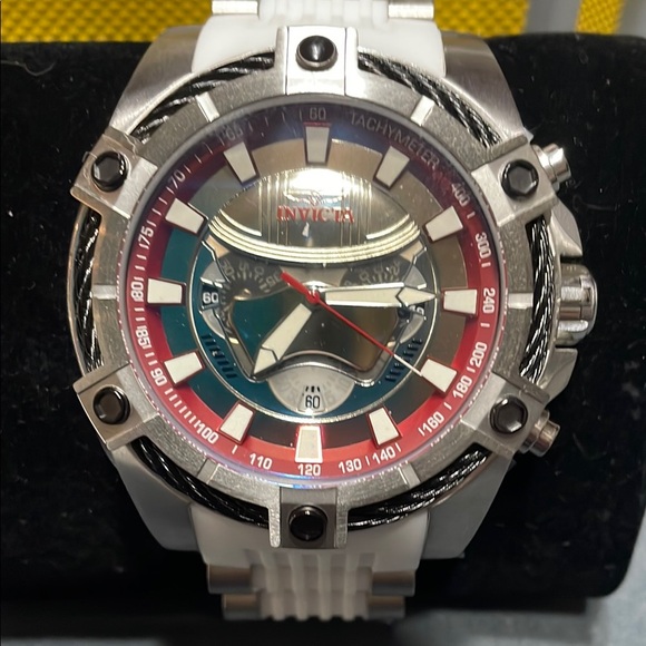 Invicta Star Wars Captain Phasma Men's 52mm Limited Ed Chronograph Watch - Picture 1 of 13